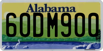 AL license plate 60DM900