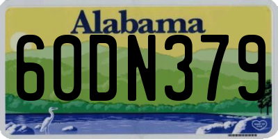 AL license plate 60DN379