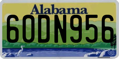 AL license plate 60DN956
