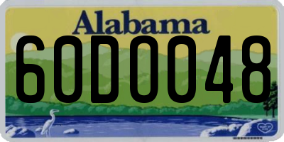 AL license plate 60DO048