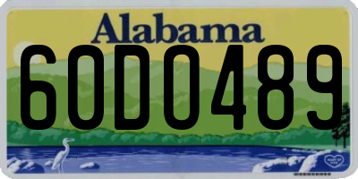 AL license plate 60DO489