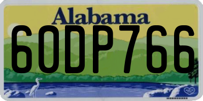 AL license plate 60DP766