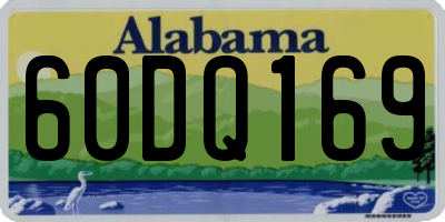 AL license plate 60DQ169