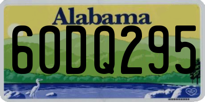 AL license plate 60DQ295