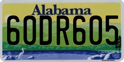 AL license plate 60DR605