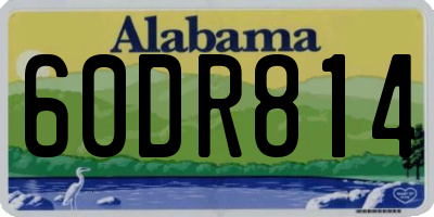 AL license plate 60DR814
