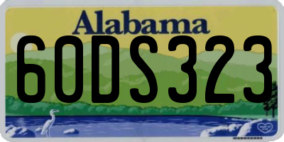 AL license plate 60DS323