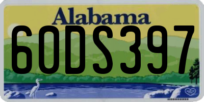 AL license plate 60DS397