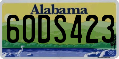 AL license plate 60DS423