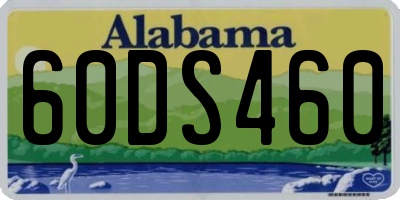 AL license plate 60DS460