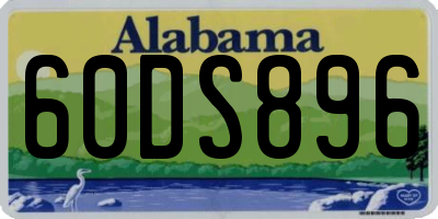 AL license plate 60DS896