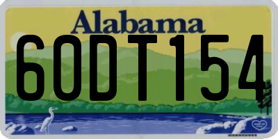 AL license plate 60DT154