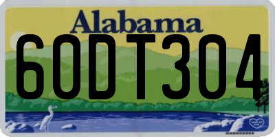AL license plate 60DT304