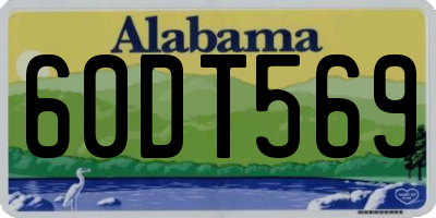 AL license plate 60DT569