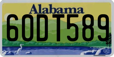 AL license plate 60DT589