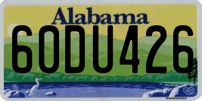 AL license plate 60DU426