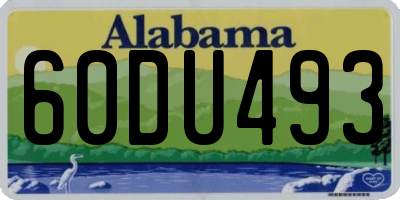 AL license plate 60DU493