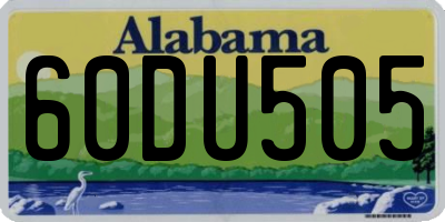 AL license plate 60DU505