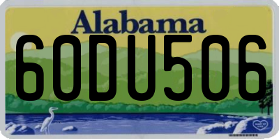 AL license plate 60DU506