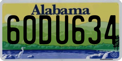 AL license plate 60DU634