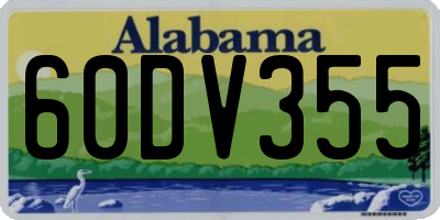 AL license plate 60DV355