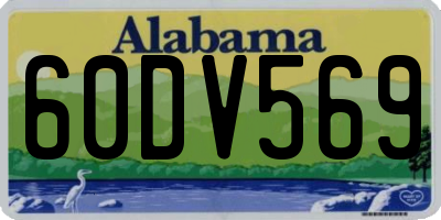 AL license plate 60DV569