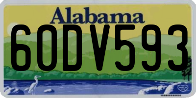 AL license plate 60DV593