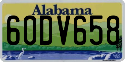 AL license plate 60DV658