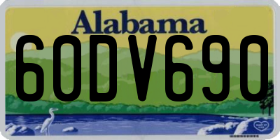 AL license plate 60DV690