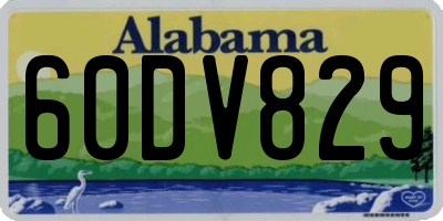 AL license plate 60DV829