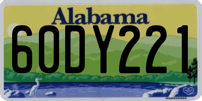 AL license plate 60DY221