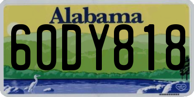 AL license plate 60DY818