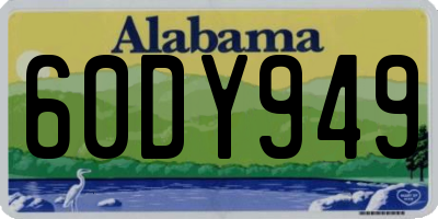 AL license plate 60DY949