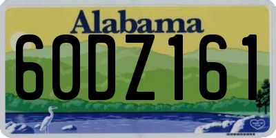 AL license plate 60DZ161