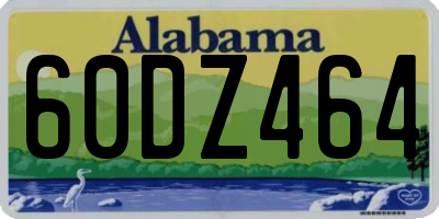 AL license plate 60DZ464