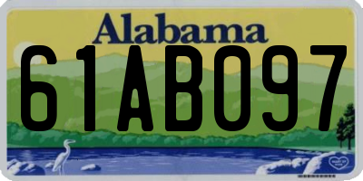 AL license plate 61AB097