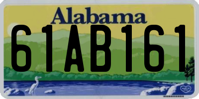 AL license plate 61AB161