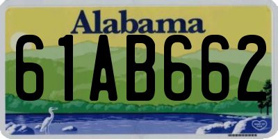 AL license plate 61AB662