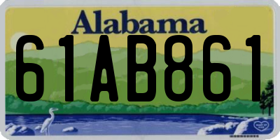 AL license plate 61AB861