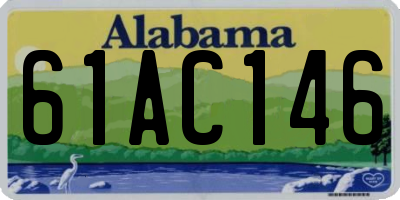 AL license plate 61AC146