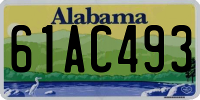 AL license plate 61AC493