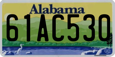 AL license plate 61AC530