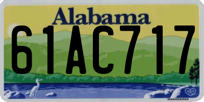 AL license plate 61AC717