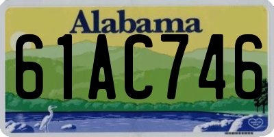 AL license plate 61AC746