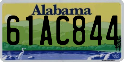 AL license plate 61AC844