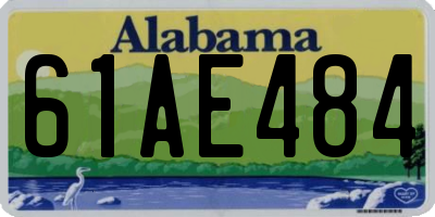 AL license plate 61AE484
