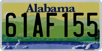 AL license plate 61AF155