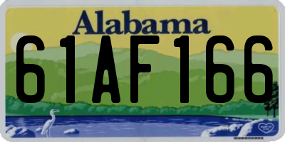 AL license plate 61AF166