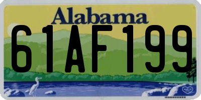 AL license plate 61AF199