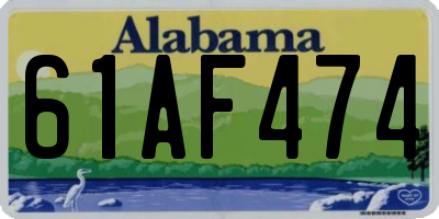 AL license plate 61AF474
